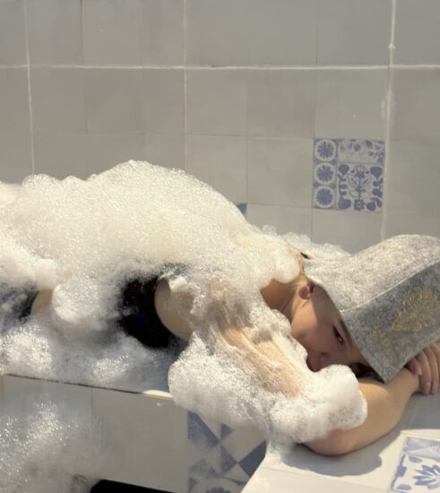 Baños húmedos en el spa ruso